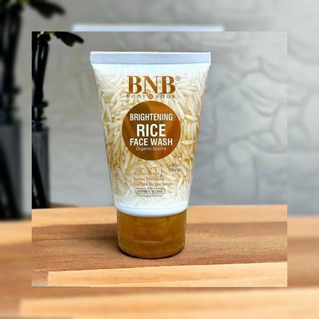 BNB Face WashRice Brightening Exfoliator Face Washwith Vegan Rice Milk
