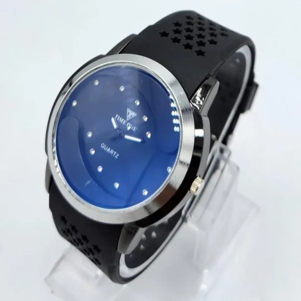 Time One Men's Quartz Watch with Silicone Strap
